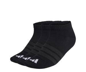 adidas Mixte THIN&LIGHT ESSENTIALS LOW CUT SOCKS 3 PAIR PACK, black/black/white, 6-7 Years