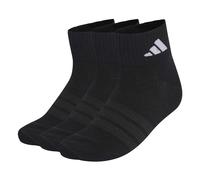 adidas Mixte THIN&LIGHT SPORTSWEAR ANKLE SOCKS 3 PAIR PACK, black/black/white, 6-7 Years