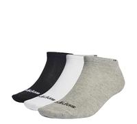 Calzini Thin Linear Low-Cut (3 paia) Medium Grey Heather / White / Black 40-42