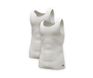 adidas Multipack Tank Top (2pk) Maglie Termiche, Bianco, L Uomo