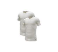 adidas Multipack V-Neck T-Shirt (2pk) Maglie Termiche, Bianco, XXL Uomo