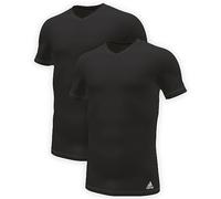 adidas Multipack V-Neck T-Shirt (2pk) Maglie Termiche, Nero, S Uomo