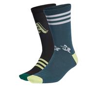 adidas Nd Love Crew 3 Pairs, Calzini (3 Paia) Unisex - Bambini e ragazzi, Collegiate Green/Black/Arctic Night, S
