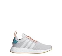 adidas NMD R2 Summer Mens in Crystal White/Grey/Gum, 7.5