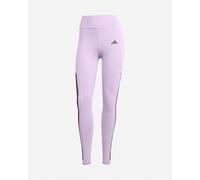adidas - Training Optime - Leggings lunghezza integrale viola polvere con 3 strisce M