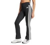 adidas Femme Optime Essentials 3 Stripes Flared Leggings, Black/White, XS