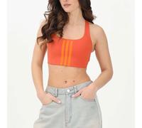 Adidas - Optime Workout 3-Stripes Bra - - Sport - Donna - Arancione - S