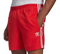 Adidas Originals 3 Strisce Lavagna Pantaloncini Uomo Bagno Calzoncini da Rosso