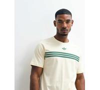 adidas Originals 98 T-shirt in crema e verde-Bianco L