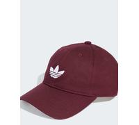 adidas Originals - Adicolor Classic - Cappellino con visiera rosso granata con trifoglio S-M