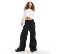 adidas Originals - adicolor Classics - Pantaloni a fondo ampio neri con 3 strisce-Nero M