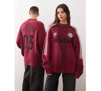 adidas Originals - Adicolor - Maglia in jersey bordeaux-Rosso L