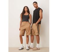 adidas Originals - adicolor - Pantaloncini beige con 3 strisce-Neutro M