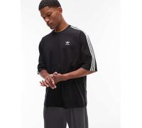 adidas Originals - T-shirt oversize nera-Nero XL