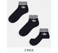 ADIDAS originals calze corta logo nero unisex 35/38