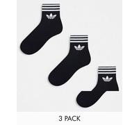 ADIDAS originals calze corta logo nero unisex 43/46