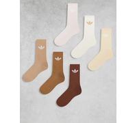ADIDAS ORIGINALS Calzino 'Trefoil Cushion' beige / écru / sabbia / castano / marrone chiaro / bianco, Taglia 40-42