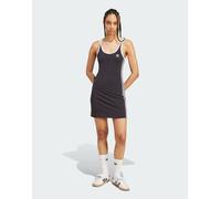 adidas Originals - adicolor - Vestito corto stile canotta nero con 3 strisce bianche XS
