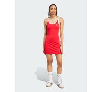 adidas Originals - adicolor - Vestito corto stile canotta rosso scarlatto con 3 strisce bianche XL