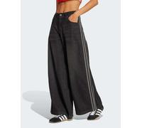 adidas Originals - Adilenium - Jeans a fondo ampio neri-Nero W30 L34