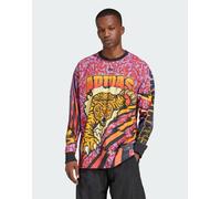 adidas Originals - Adilenium Season 3 - T-shirt a maniche lunghe rossa con grafica-Rosso S