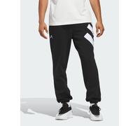 adidas Originals - Anthony Edwards Foundation - Pantaloni in pile neri-Nero XL
