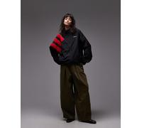 adidas Originals - Arch - Giacca sportiva nera e rossa-Nero XL