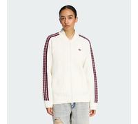 ADIDAS ORIGINALS ARCHIVE CUTLINE KNIT TRACK TOP Off White M