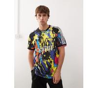 adidas Originals - Archive - T-shirt con stampa multicolore e giallo acceso XL