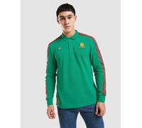 Polo a maniche lunghe AS Roma Terrace Icons Semi Court Green / Crew Yellow XS