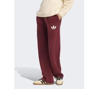 adidas Originals - Athletic Dept - Pantaloni in maglia rosso ombra S