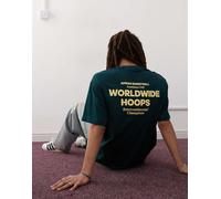 adidas Originals - Basketball - T-shirt verde con stampa XS