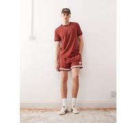 adidas Originals - Basketball Warp - Pantaloncini rossi in maglia-Rosso XS