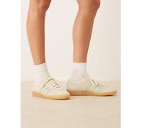 adidas Originals - Bermuda - Sneakers color panna e verde chiaro-Bianco 36 2/3