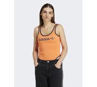adidas Originals - Body arancione semi solar con logo lineare 2XS