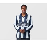 adidas Originals - 96 - Maglia a maniche lunghe a righe blu chiaro e blu navy S