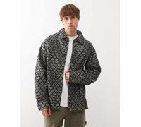Adidas Originals Camicia in denim con monogramma Uomo Nero 2XL