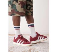 adidas Originals - Campus 00's - Sneakers bordeaux e bianche con suola in gomma-Rosso 38 2/3