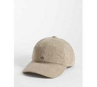 adidas Originals - Cappello con visiera kaki a coste-Marrone One Size