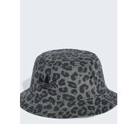 adidas Originals - Cappello da pescatore leopardato color carbonio e nero-Grigio M-L