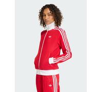 adidas Originals - Classic - Giacca sportiva rossa e bianca-Rosso XS
