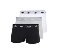 adidas Originals - Comfort Flex - Confezione da 3 boxer aderenti sportivi in cotone neri, grigi e bianchi-Multicolore S
