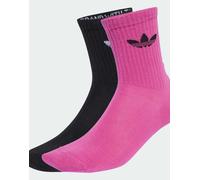 adidas Originals - Confezione da 2 paia di calzini con volant bianchi, neri-Nero 37 1/3-38 2/3