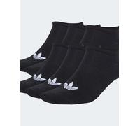 adidas Originals - Confezione da 6 paia di fantasmini neri-Nero 34-36
