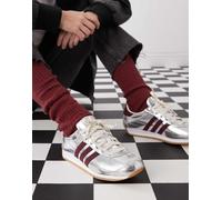 adidas Originals - Country OG - Sneakers color argento metallizzato e rosse 38 2/3