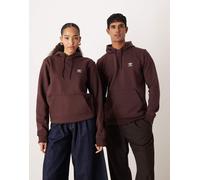 FELPA CON CAPPUCCIO IN PILE ESSENTIAL REGOLARE Shadow Brown S