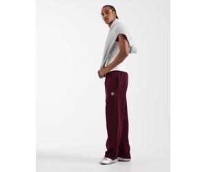 adidas Originals - Essential - Joggers con fondo aperto granata e azzurro-Rosso M