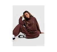 adidas Originals Essential Linear 1/4 Zip Top, Brown XS