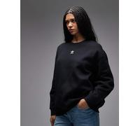 adidas Originals - Essentials - Felpa girocollo oversize nera-Nero S