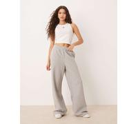 adidas Originals - Essentials - Pantaloni a fondo ampio in pile grigio medio mélange S